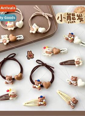 New cartoon bear series hair accessories headbhairpin bb cli