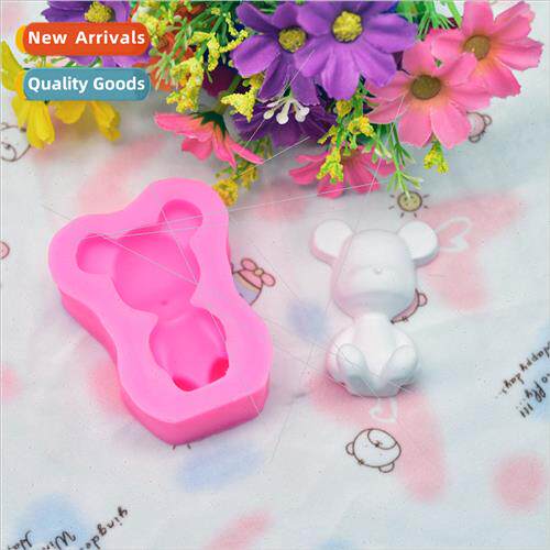Small Violent Bear Cake Baking Moulds Fondant Tools quid 3D
