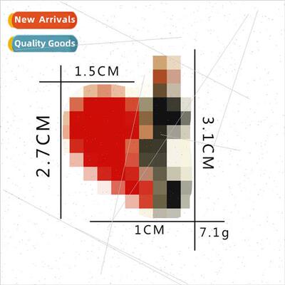 fashion wild love red wine splicing brooch shirt su accessor