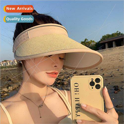 2023 Korea  summer hat female fashion letters papyrus sunscr