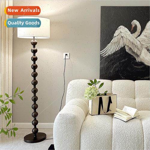 Creative antique solid wood living room floor lamp wabi sabi