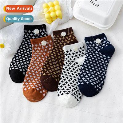 Rose socks women shallow mouth short socks ins tide summer t