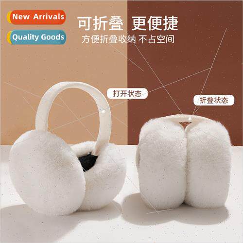Winter foldable earmuffs men and women warm overall windproo