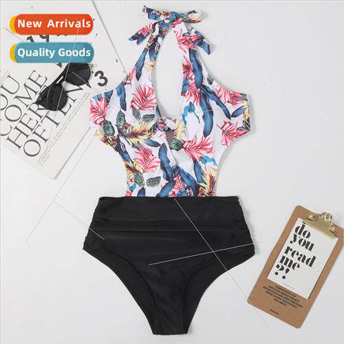 New one-piece high waist tie bow backless ladies sexy beach