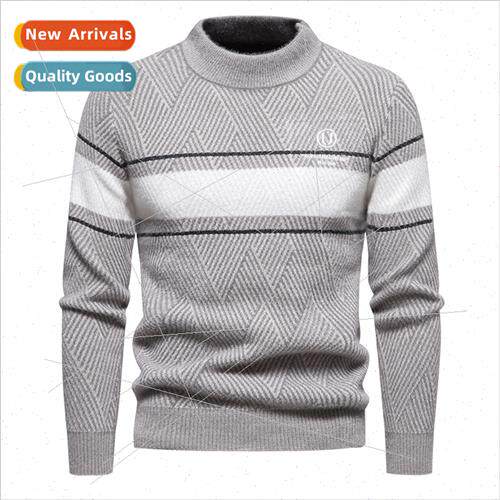 2023 fall winter new men fashion casual bottoming shirt pull