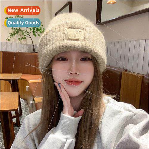 Big head circumference thick wool cap children fall winter l