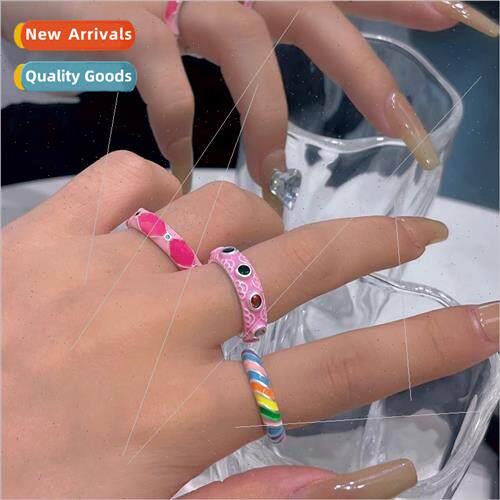 Quirky girl ring simple sweet cool hot girl accessories cute