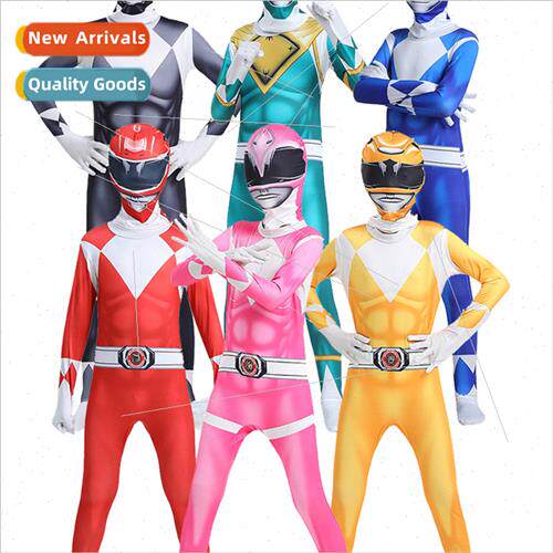 Dinosaur Warriors cos clothes tights cosplay jumpsu children