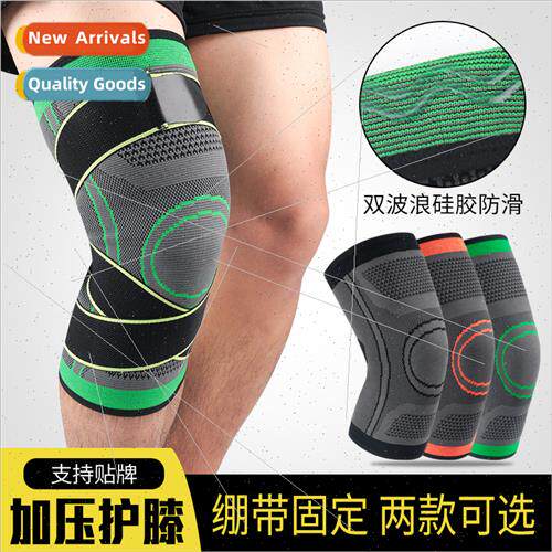 Sports knee pads knted warm bandage compression leg warmers