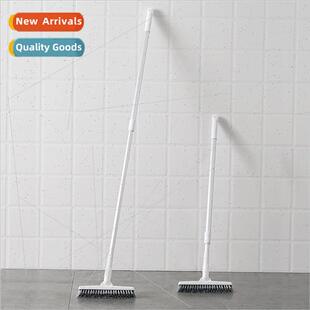 Long handle stiff bristle floor brush retractable wall corne