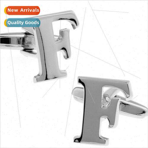 F alphabet cufflinks cufflinks men French buttons cufflinks