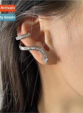 Full zirconium ultra-flash snake earrings tide cool hundred