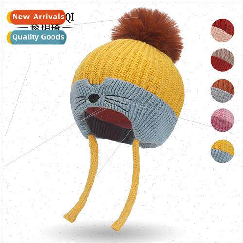 winter cute cartoon wool cap kindergarten children warm ear