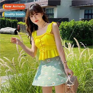 new hot conservative swimsu thin female belly Spl springs