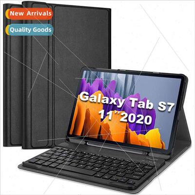 适用Samsung Tab S7 Plus Bluetooth Keyboard Tablet Case T970