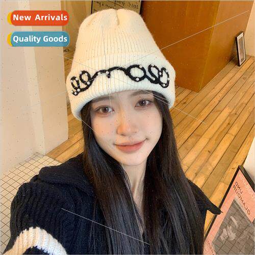 2023 new whe pearl wool cap children fall winter fashion Yan