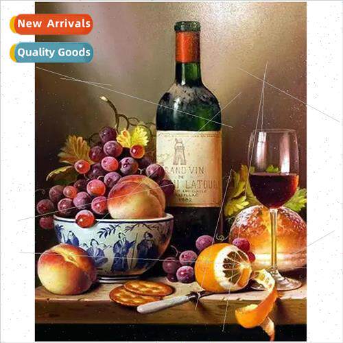 5D diamond painting Europe new restaurant fru paste masonry