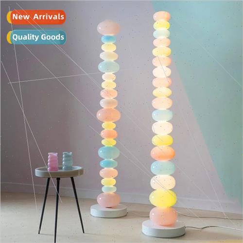 Rainbow candy string floor lamp simple warm living room bedr图片