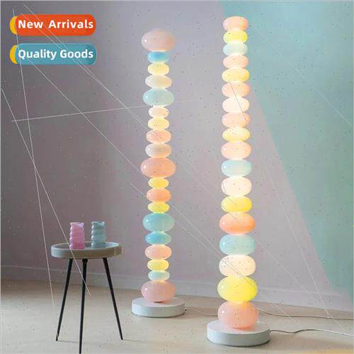 Rainbow candy string floor lamp simple warm living room bedr