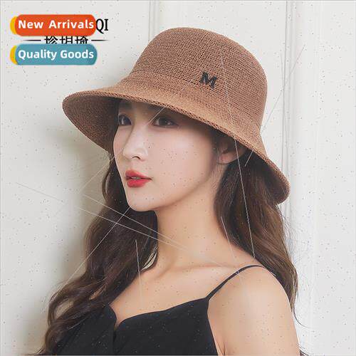 Basin hat female summer metal M letters hat female casual ou