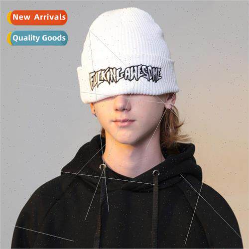men women tide cap FUCKING AWESOME knted cap set head hip-ho