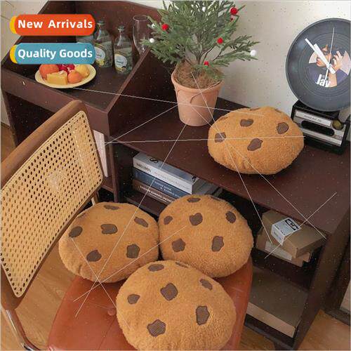 Korean cookie pillow ins plush bedroom sofa cushion chocolat