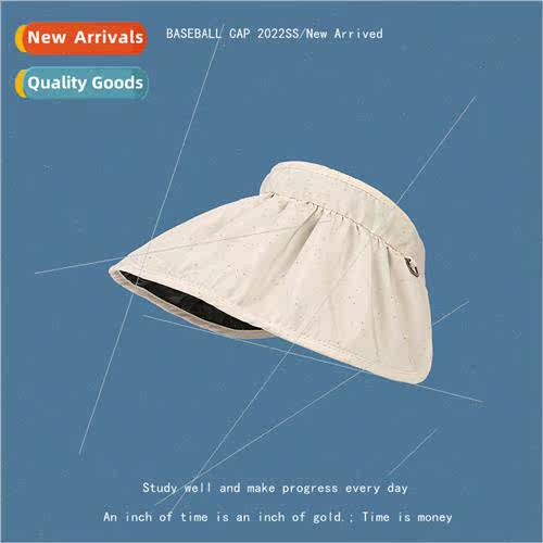 Sunscreen hat female summer UV beach sun hat cycling black r