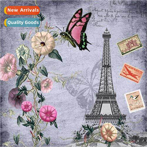 Diamond painting new DIY flower tower full round diamond han