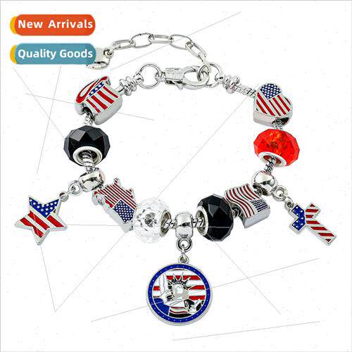 Europe Uned States fashion American flag Pan family bracelet