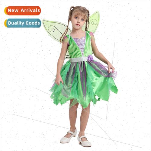 New Reading Day Kids Costumes Green Elf Fairy Dresses House图片