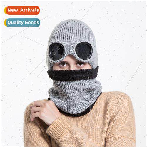 9529 winter new wool cap female outdoor windproear warm knte