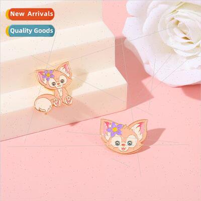 New Japan Korea gentle ltle animal small fox alloy lacquer b