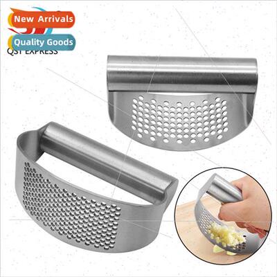 Stainless Steel Ring Garlic Press Garlic Masher Household Ma