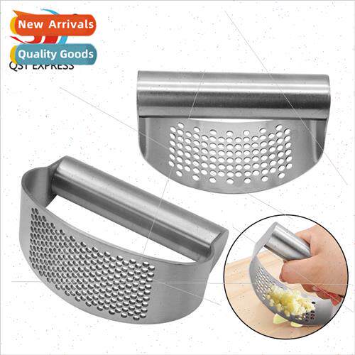 Stainless Steel Ring Garlic Press Garlic Masher Household Ma