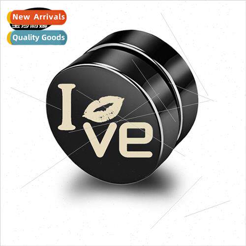 Korea  iron absorption stone men whout ear holes punk fake e