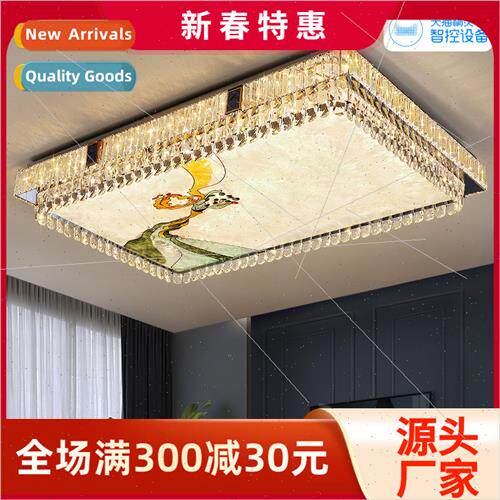 New Chinese ceiling light led living room stainless steel si