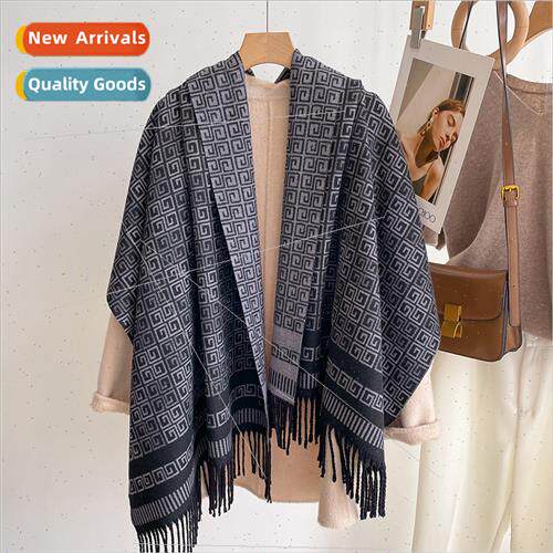 Autumn winter simple senior sense shawl female Europe Americ