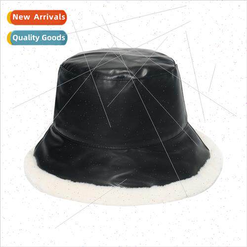 Hat female autumn winter Korean  tide warm plush basin cap J