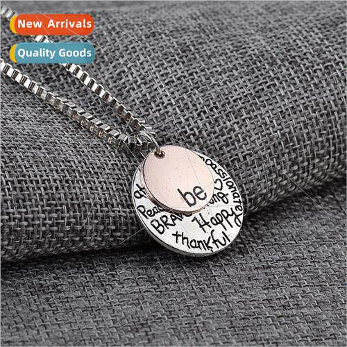 Europe Uned States fashion personalised round letter engrave