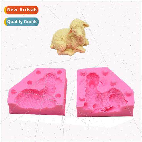 DIY Baking 3D Sheep Flipping Clay Chocolate Cake Decoration