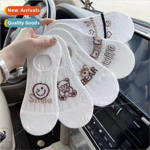 Socks female invisible -slip -drop heel summer thin boat soc