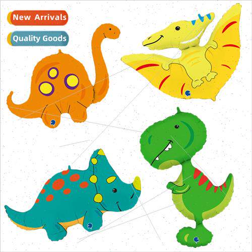 Cute Cartoon Dinosaur Aluminum Film Balloon Dinosaur Theme B