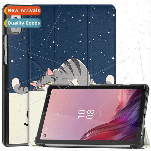 适用Tab M9 Tablet Case Colorful Cartoon Tri-fold Protective