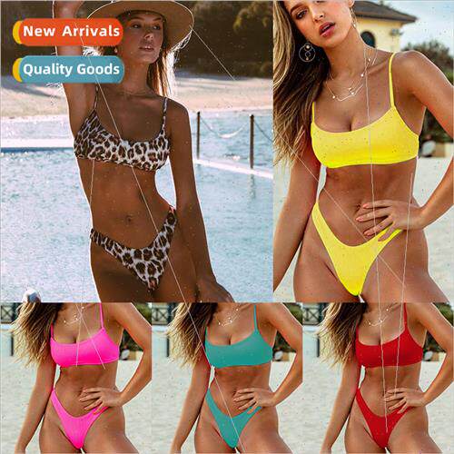 Swimming suEuropeHot  snake fabric womens spl leopard thread