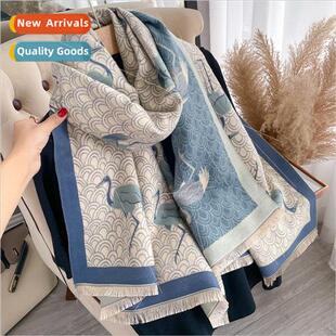 Faux cashmere scarf female winter new thickened warm windpro