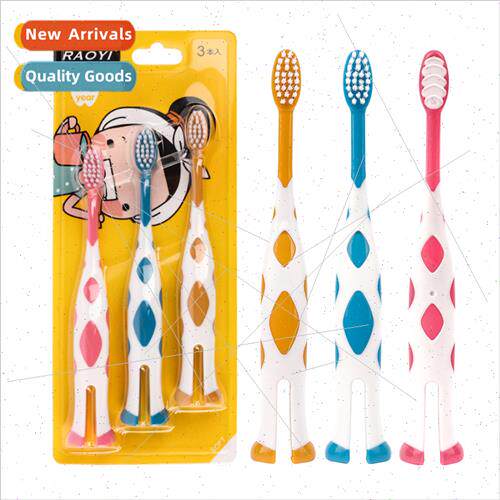 Giraffe cartoon fine soft bristle toothbrush baby toothbrush