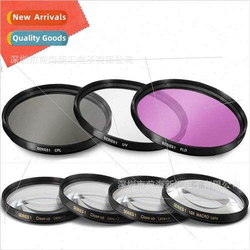 DSLR 37-82mm k filter set 8IN1 CPL+UV+FLD+ Close-up 1/2/4/10