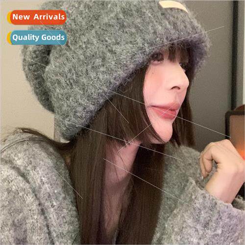 Containing wool fall winter wool pile cap big head circumfer