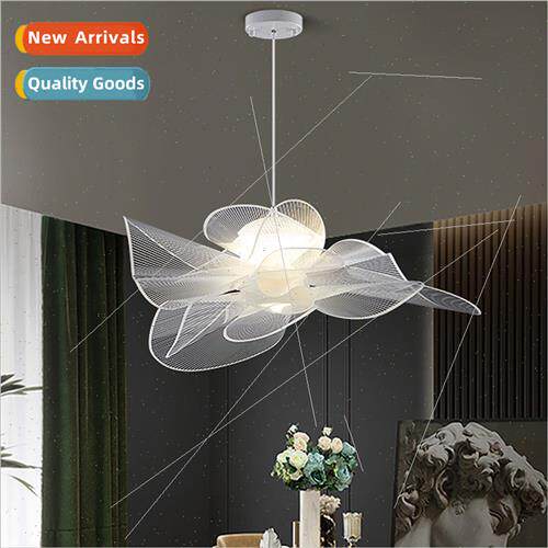 Italian modern art petal chandelier dining room lamp Scandin