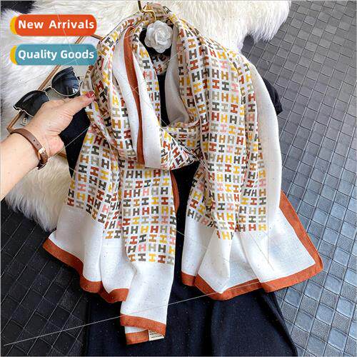 Han Pak Hundred wh spring autumn new letters cotton linen hf